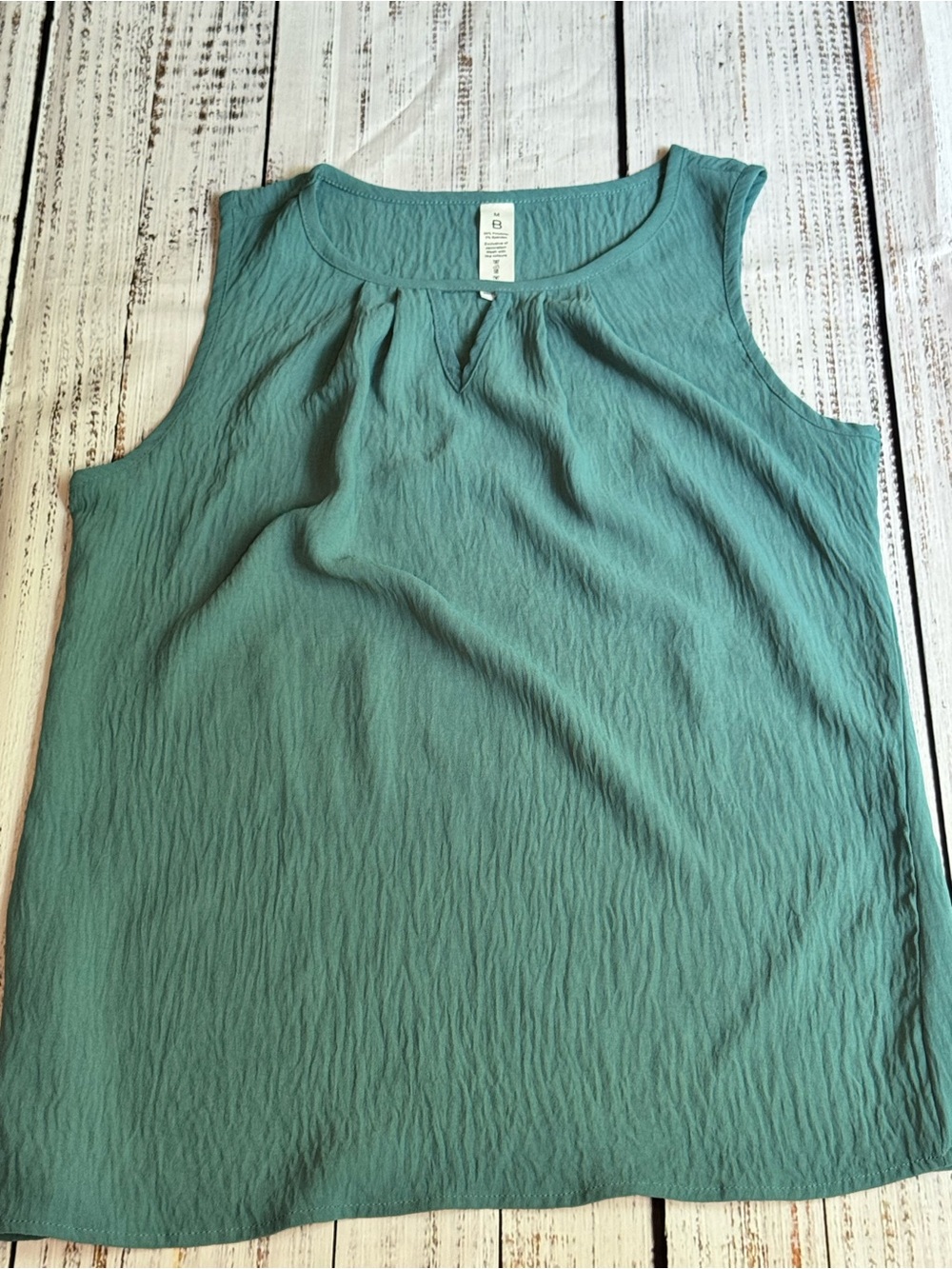 Sleeveless Teal Tank Top - Classic Women's Summer Top